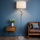 E27 60W Standing Lamp 1600mm White and Chrome E27 60W Standing Lamp 1600mm White and Chrome